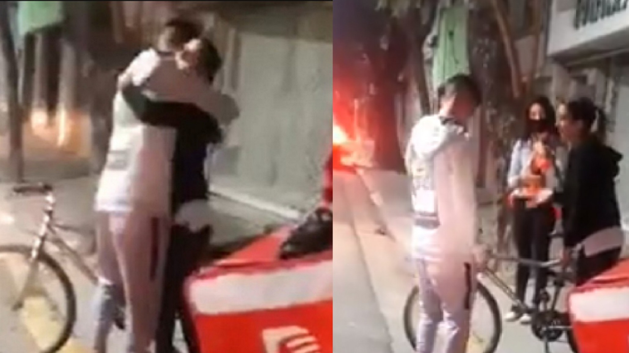 Habló la rosarina que le regaló su bicicleta a un repartidor asaltado: “Estaba desesperado y sentí mucha impotencia”