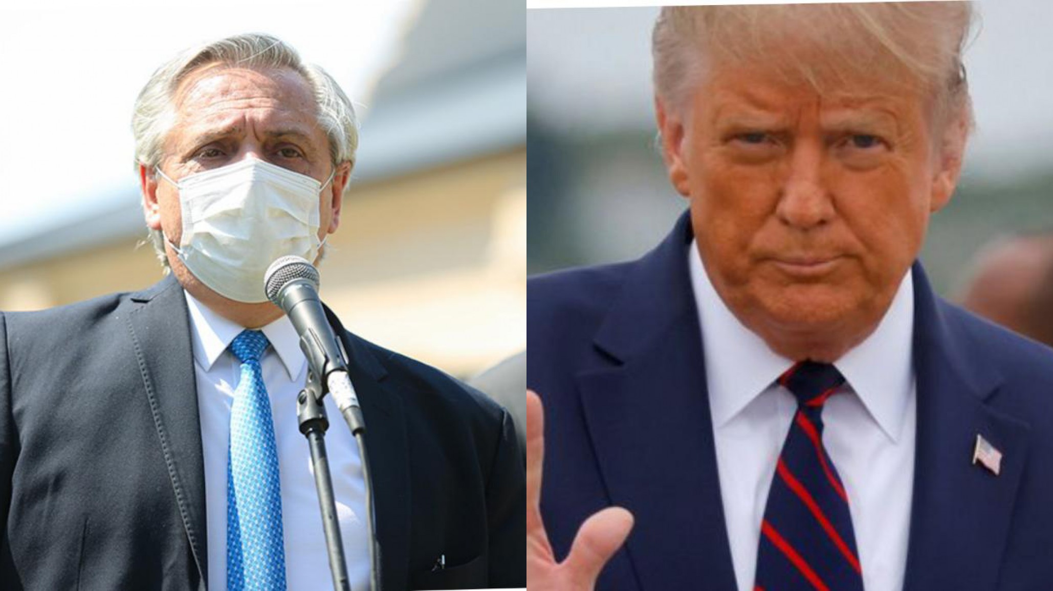 Alberto Fernández le envió una carta a Donald Trump y su esposa: ”Pronta y feliz recuperación”