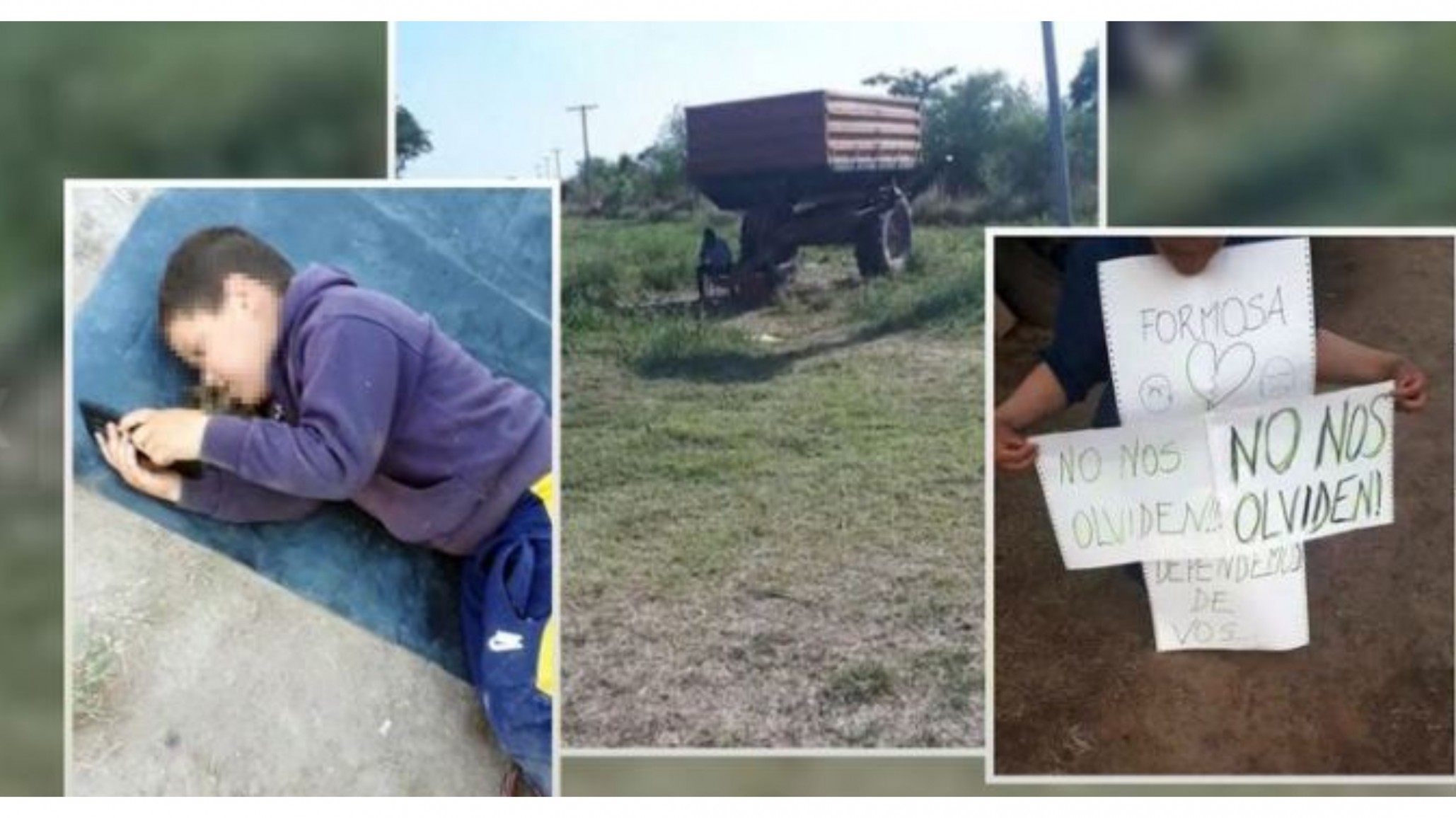 Viven la vera de la ruta con su hijo de 4 años esperando que los dejen entrar a Formosa