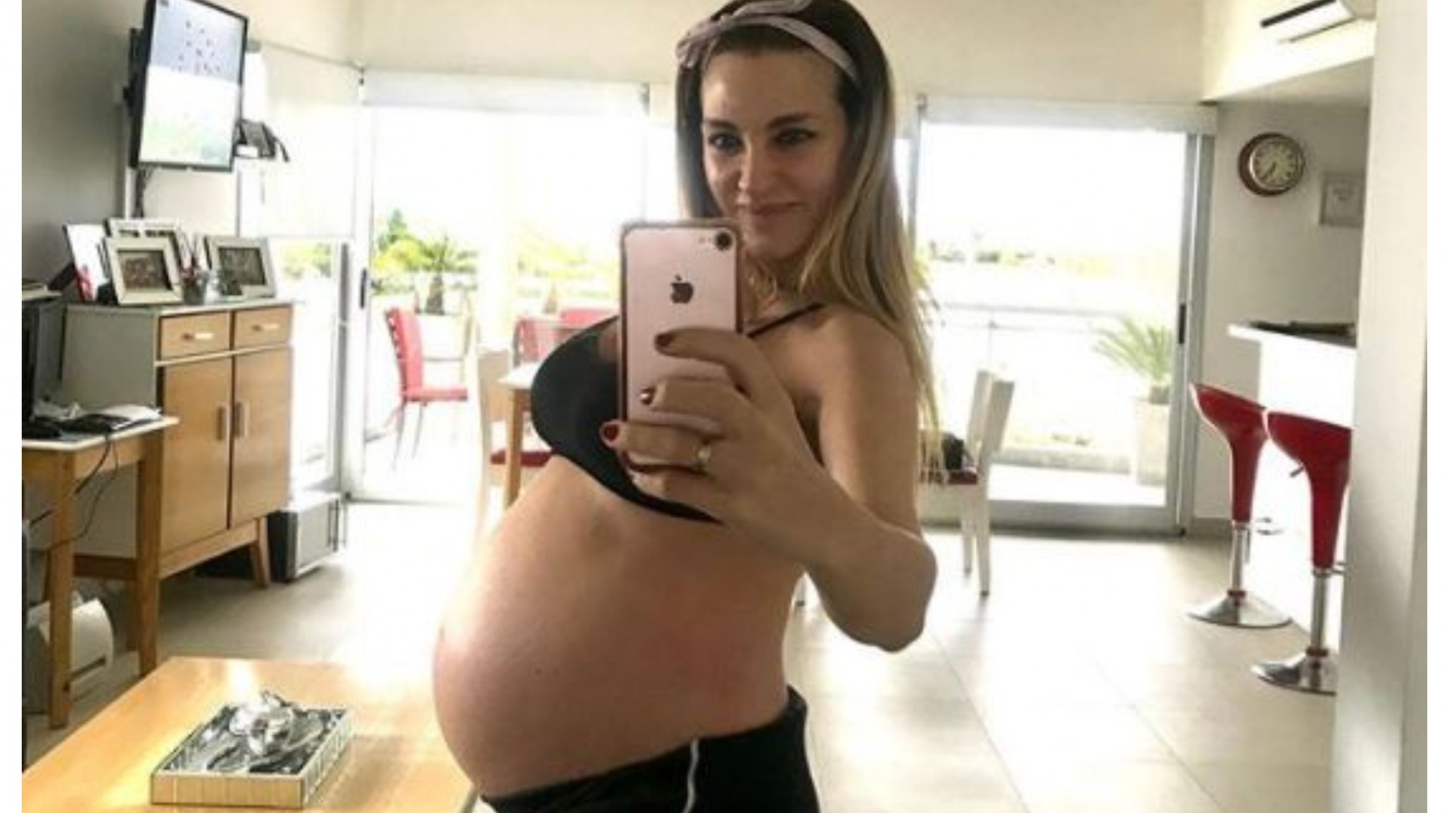 Nació el bebé de Gabriela Mandato