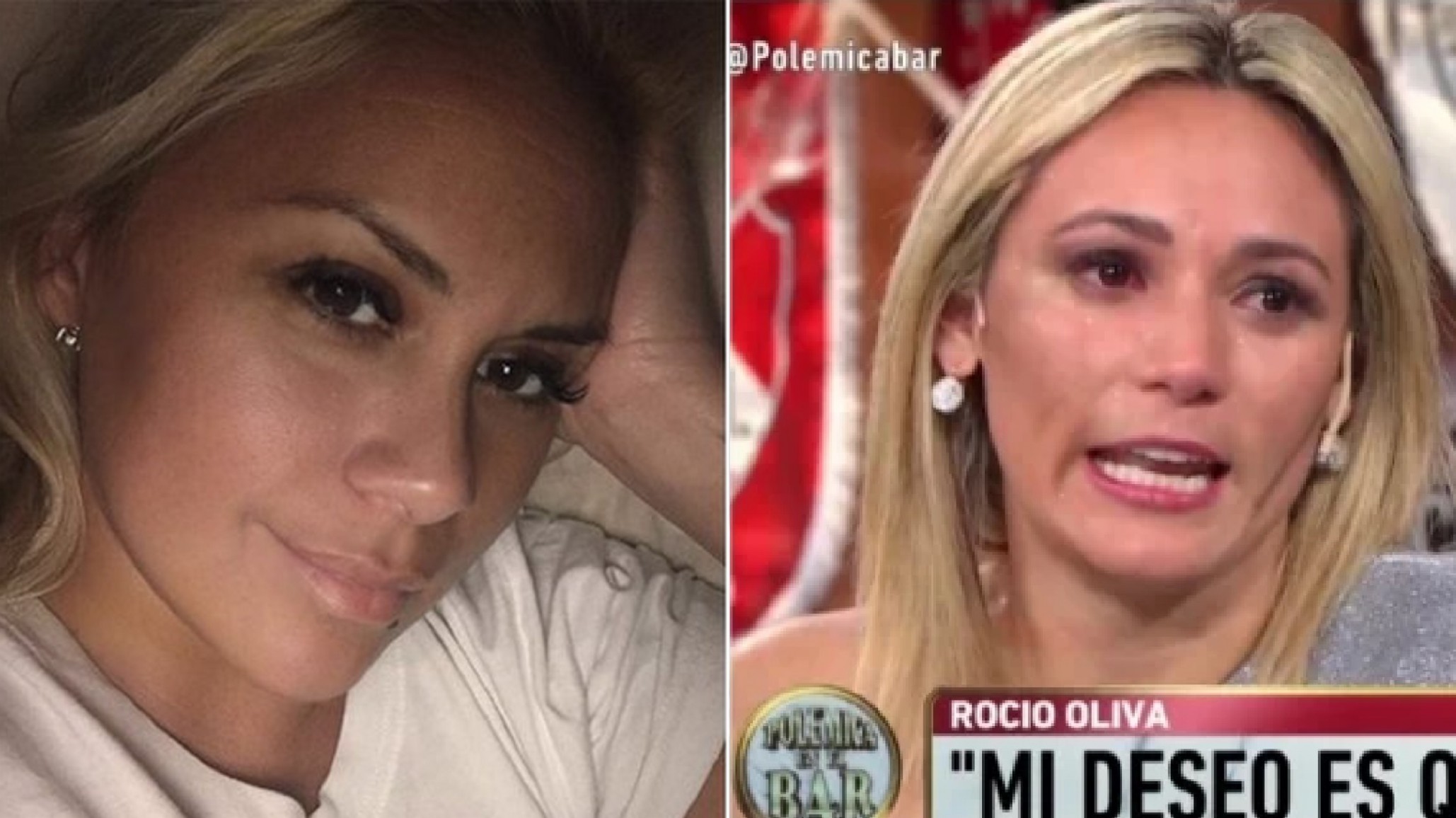 Verónica Ojeda se mostró irónica ante el llanto de Rocío Oliva por la salud de Maradona