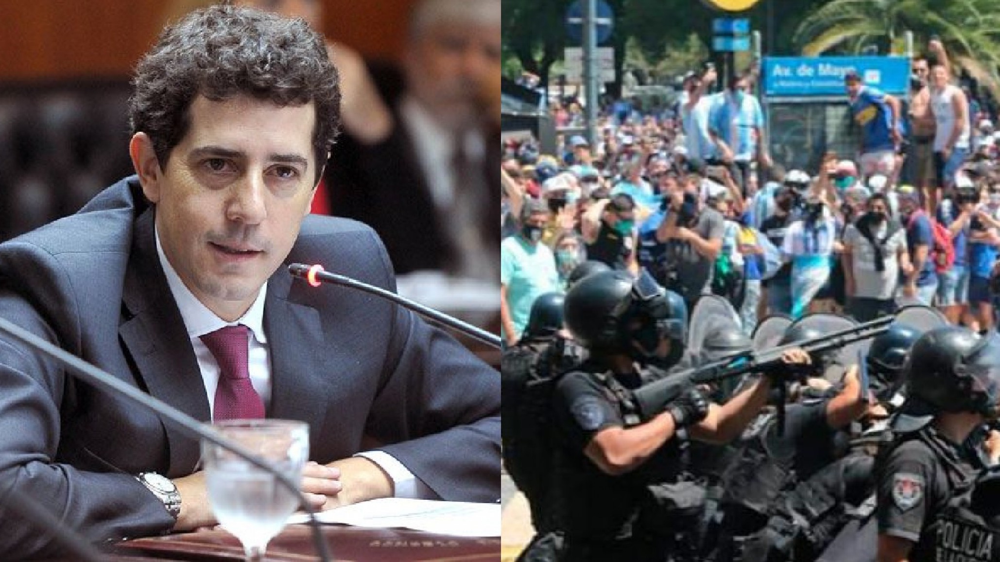 Wado de Pedro le exige a Larreta que frene la “locura que lleva adelante la Policía de la Ciudad”