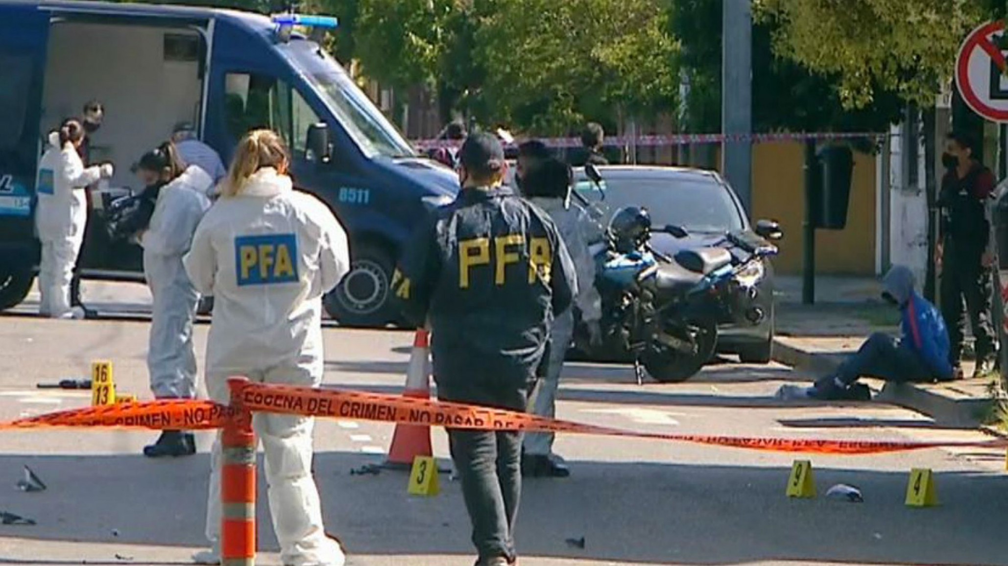 Larreta le dio el pésame a la familia del policía asesinado por motochorros