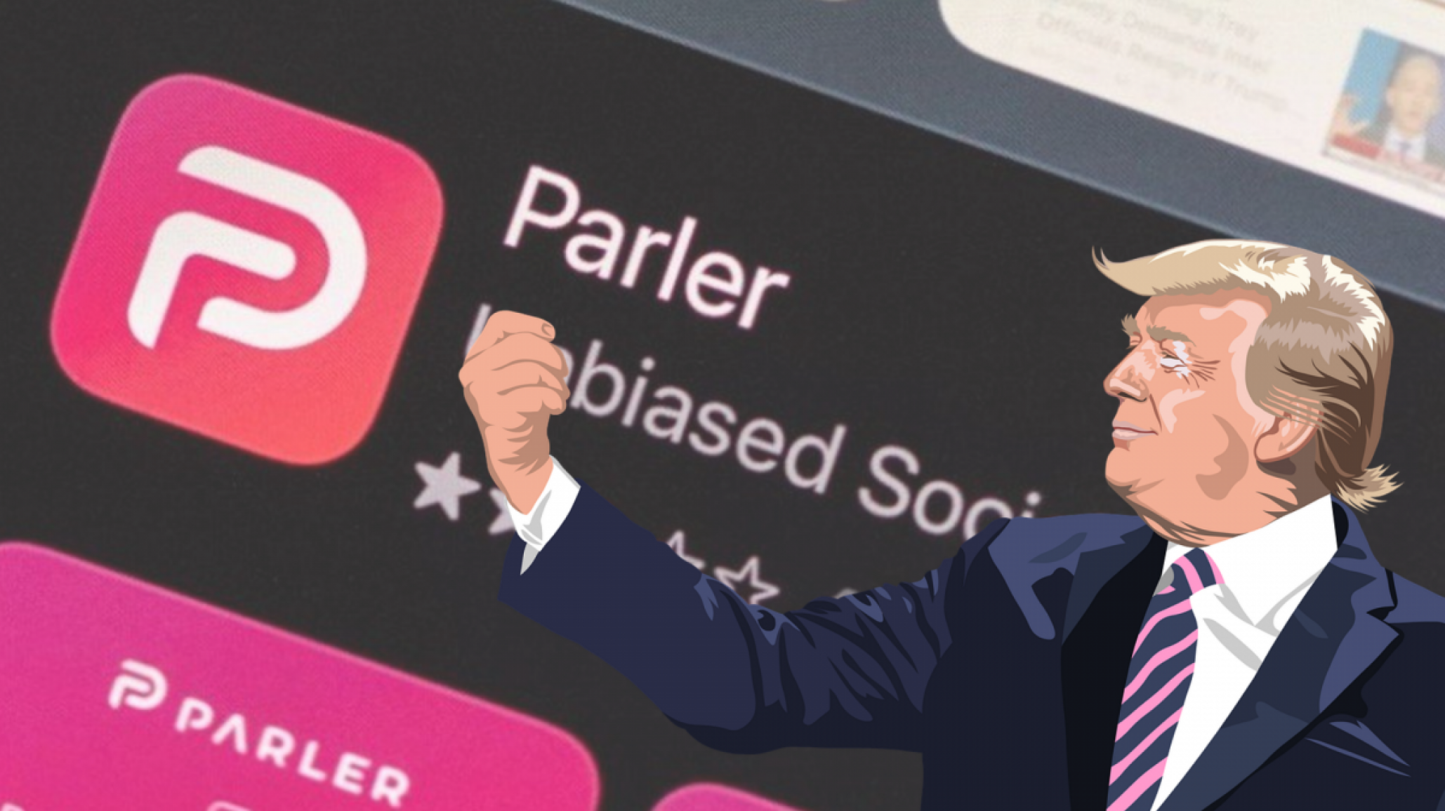 Cerró Parler, la red social usada por seguidores de Trump