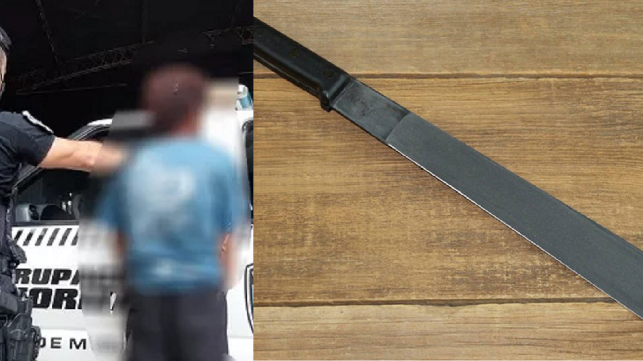 Amenazó con un machete a un menor y le robó dinero: lo detuvieron