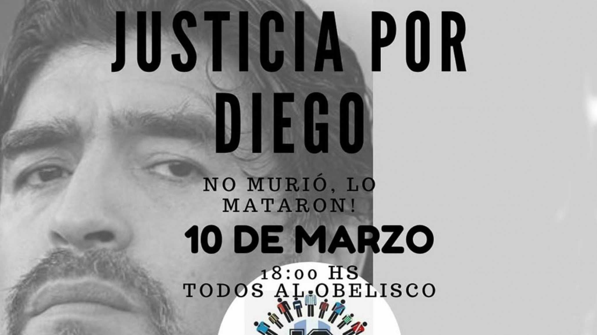 10-M: en el obelisco los maradonianos piden justicia por Diego