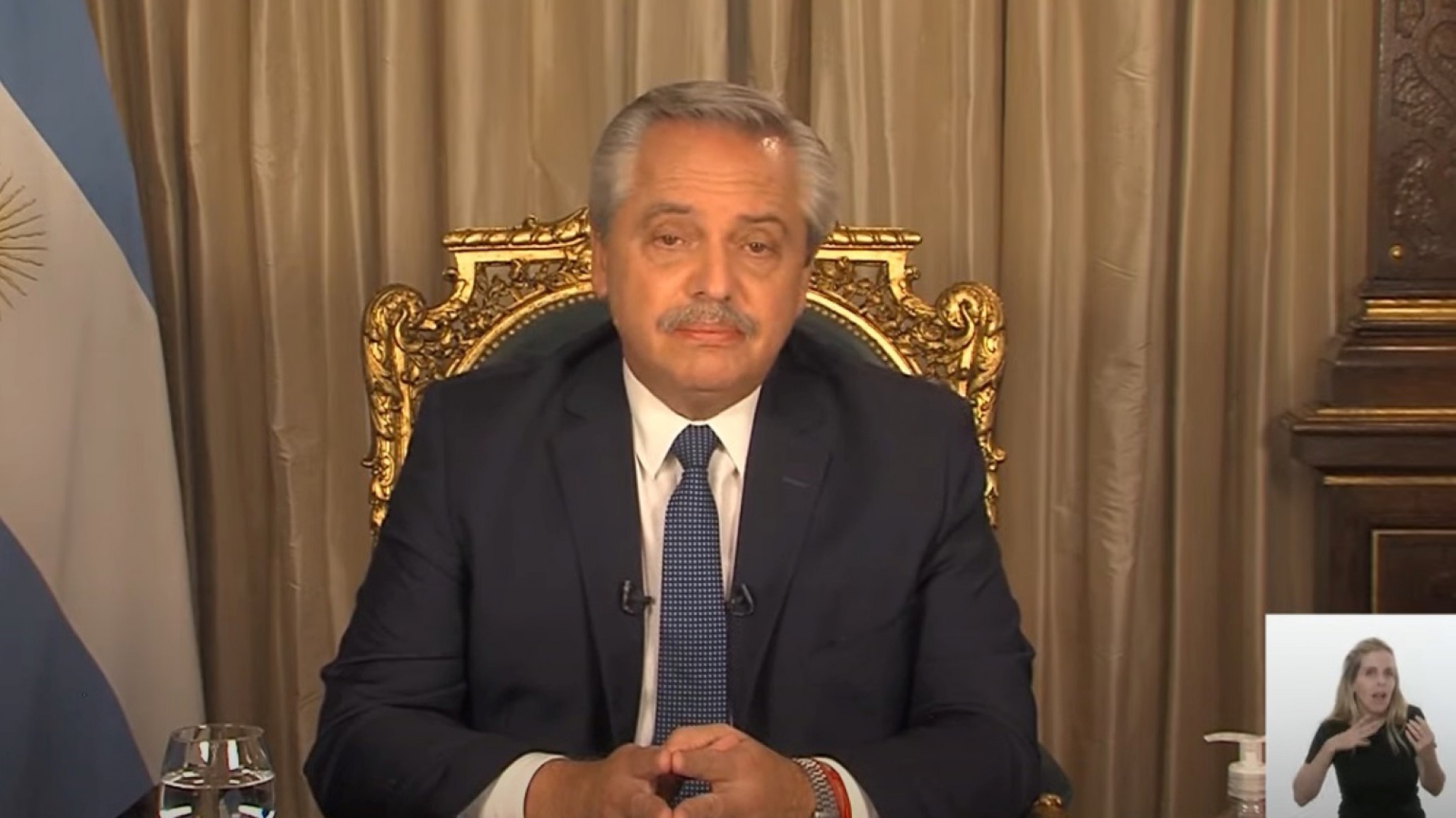 Alberto Fernández a un año de la pandemia pidió “vacunación y cuidados”