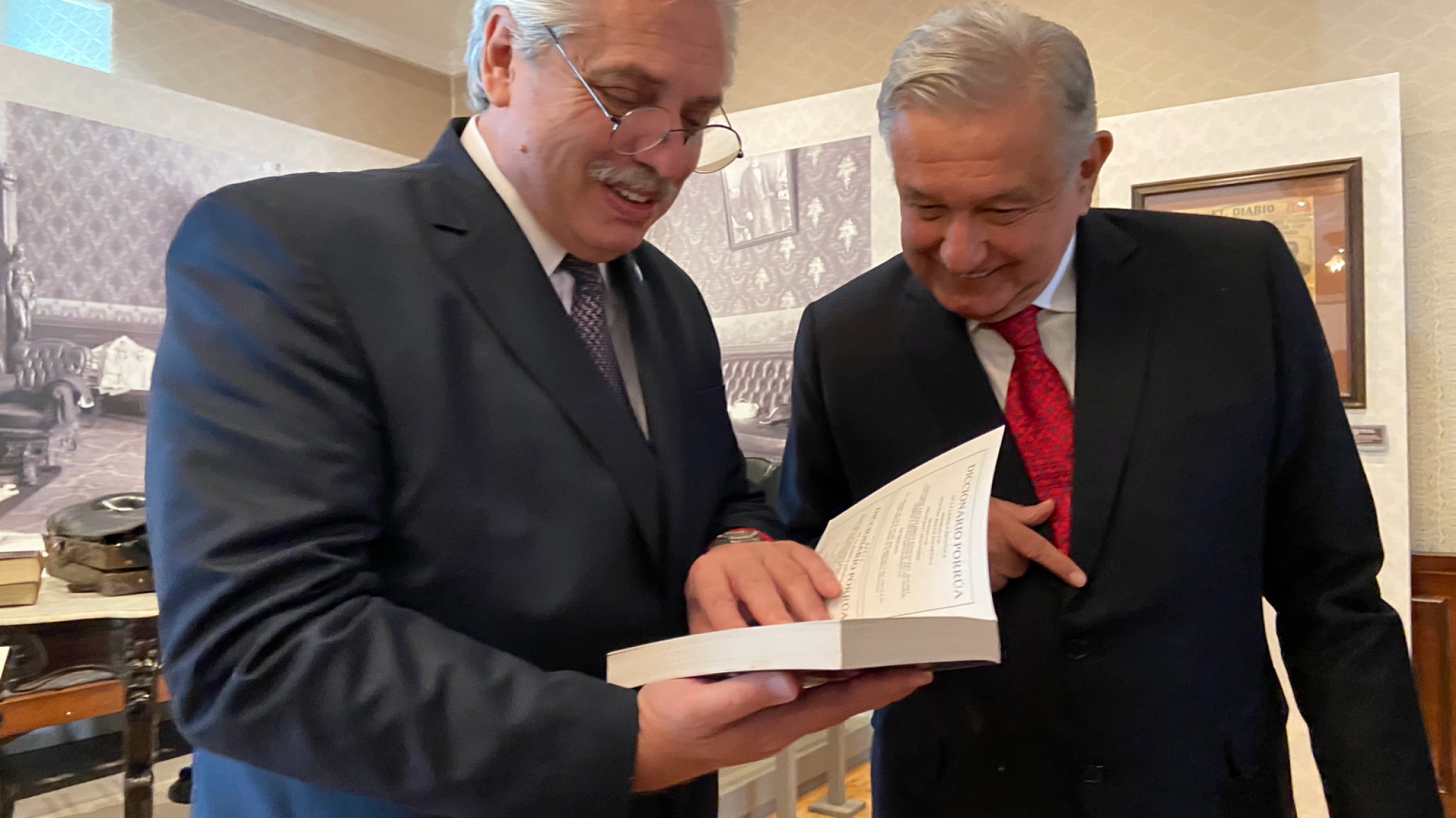 Alberto Fernández agradeció el gesto de Manuel López Obrador