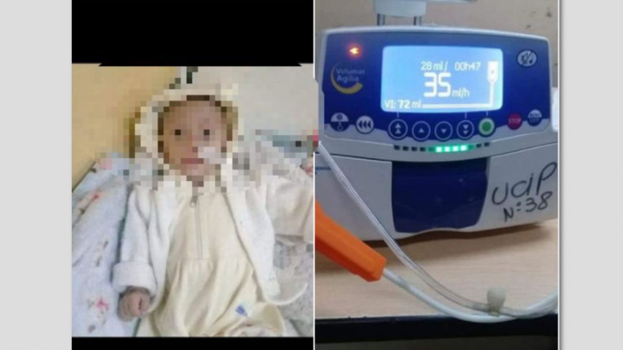 Urgente: un bebé necesita una bomba de infusión para vivir