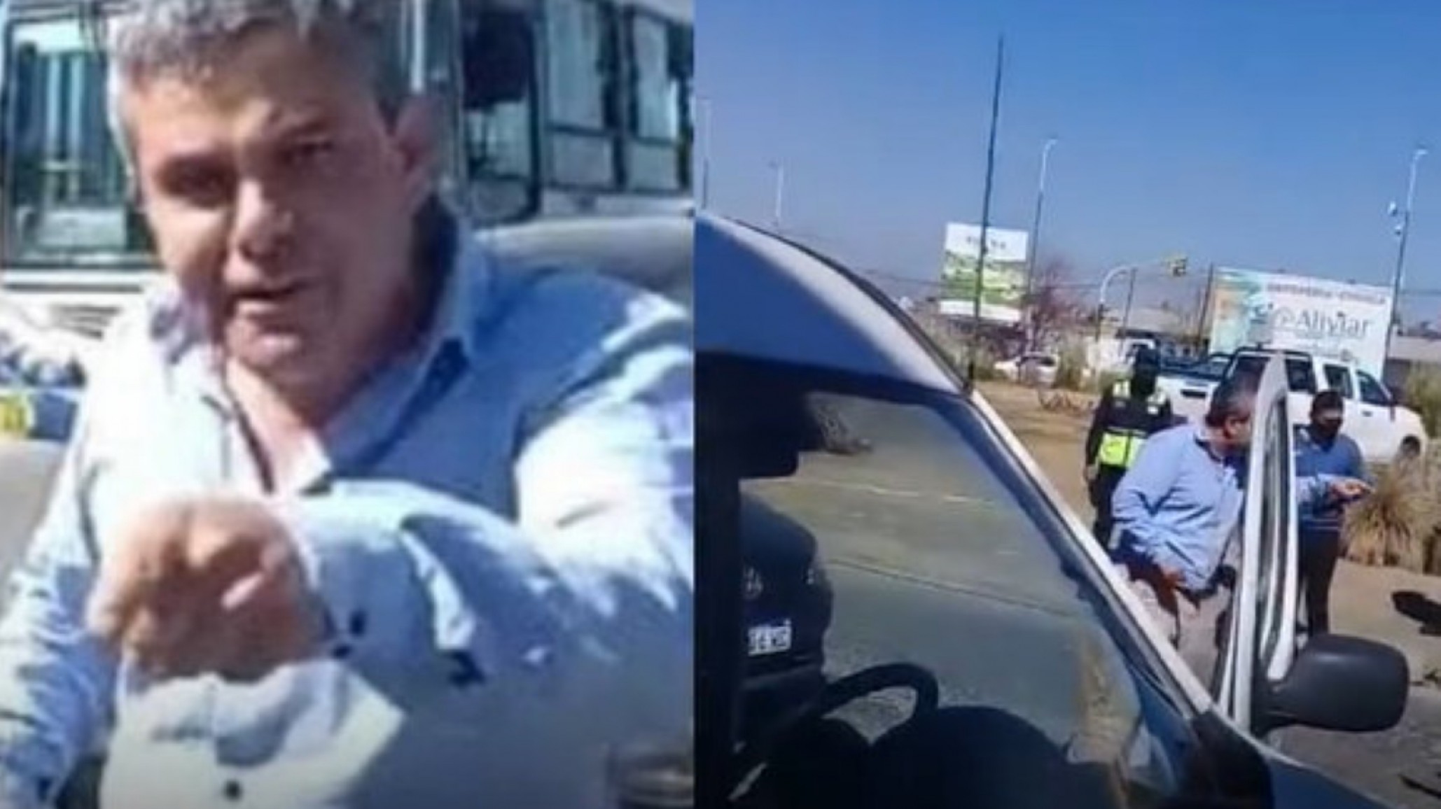 Un empresario bajó de su camioneta y le pegó una trompada a una docente