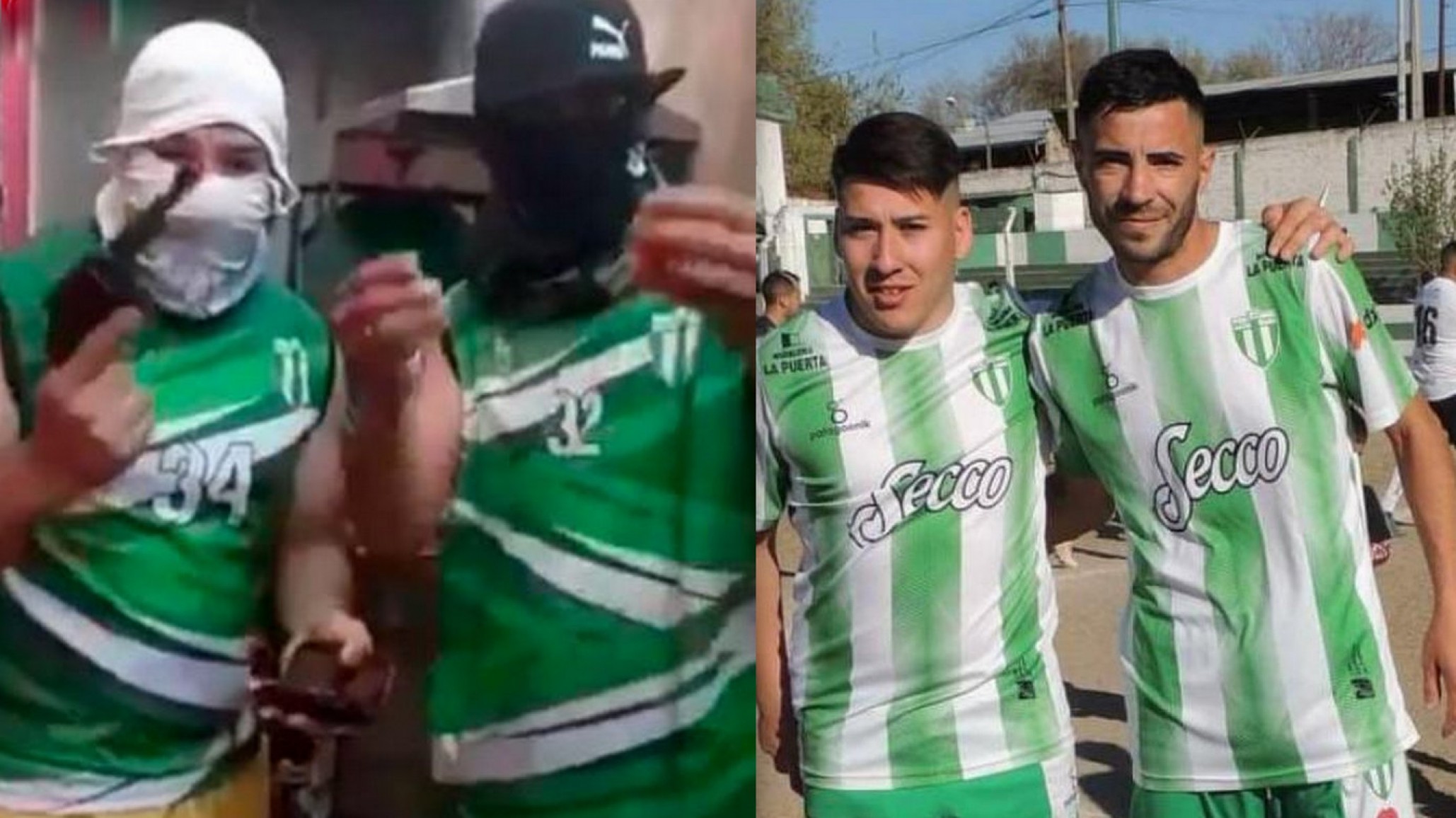 Eran jugadores de fútbol los que amenazaron a la hinchada rival