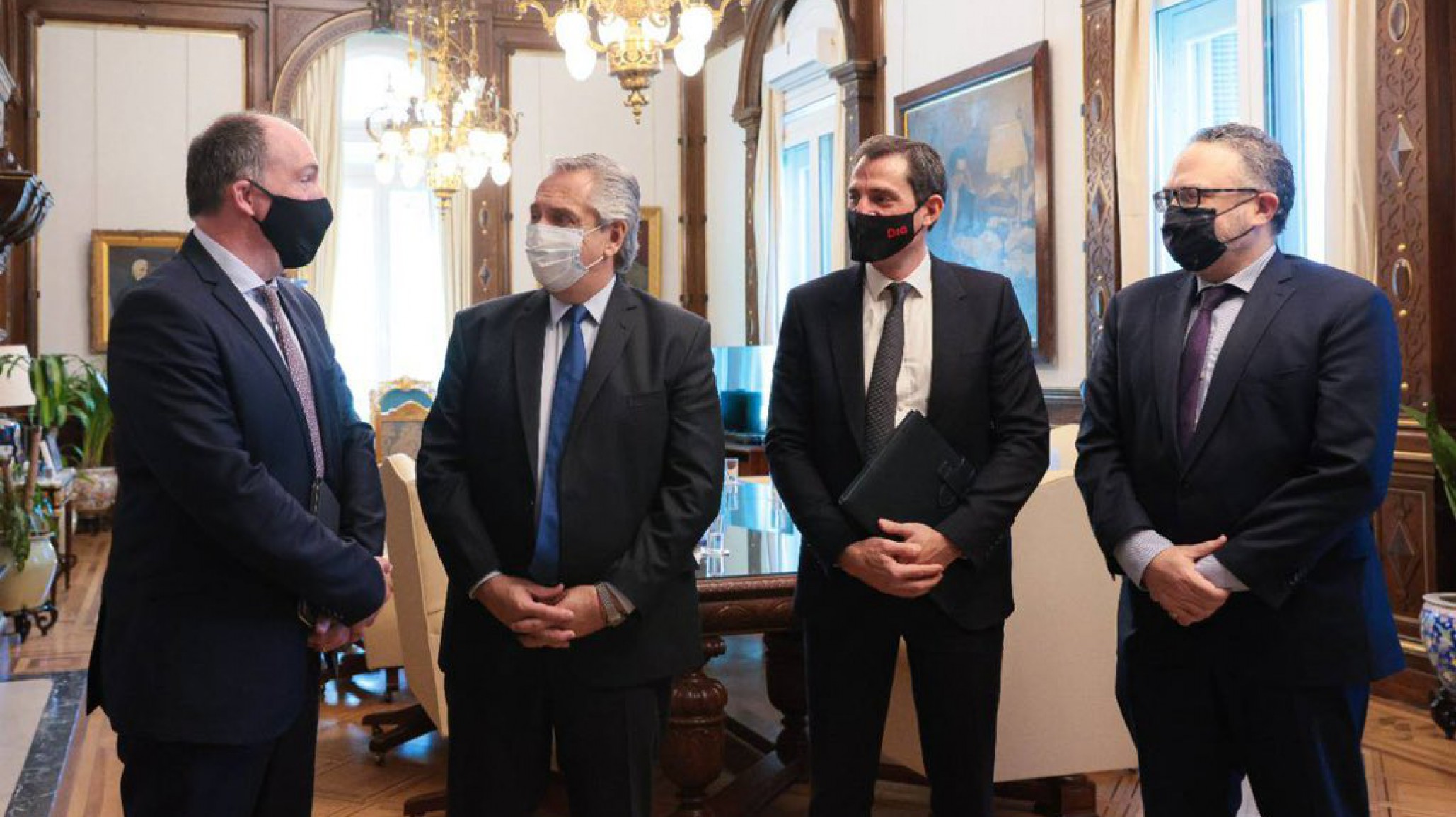 Alberto Fernández se reunió con directivos del Grupo DIA que anunciaron una inversión millonaria