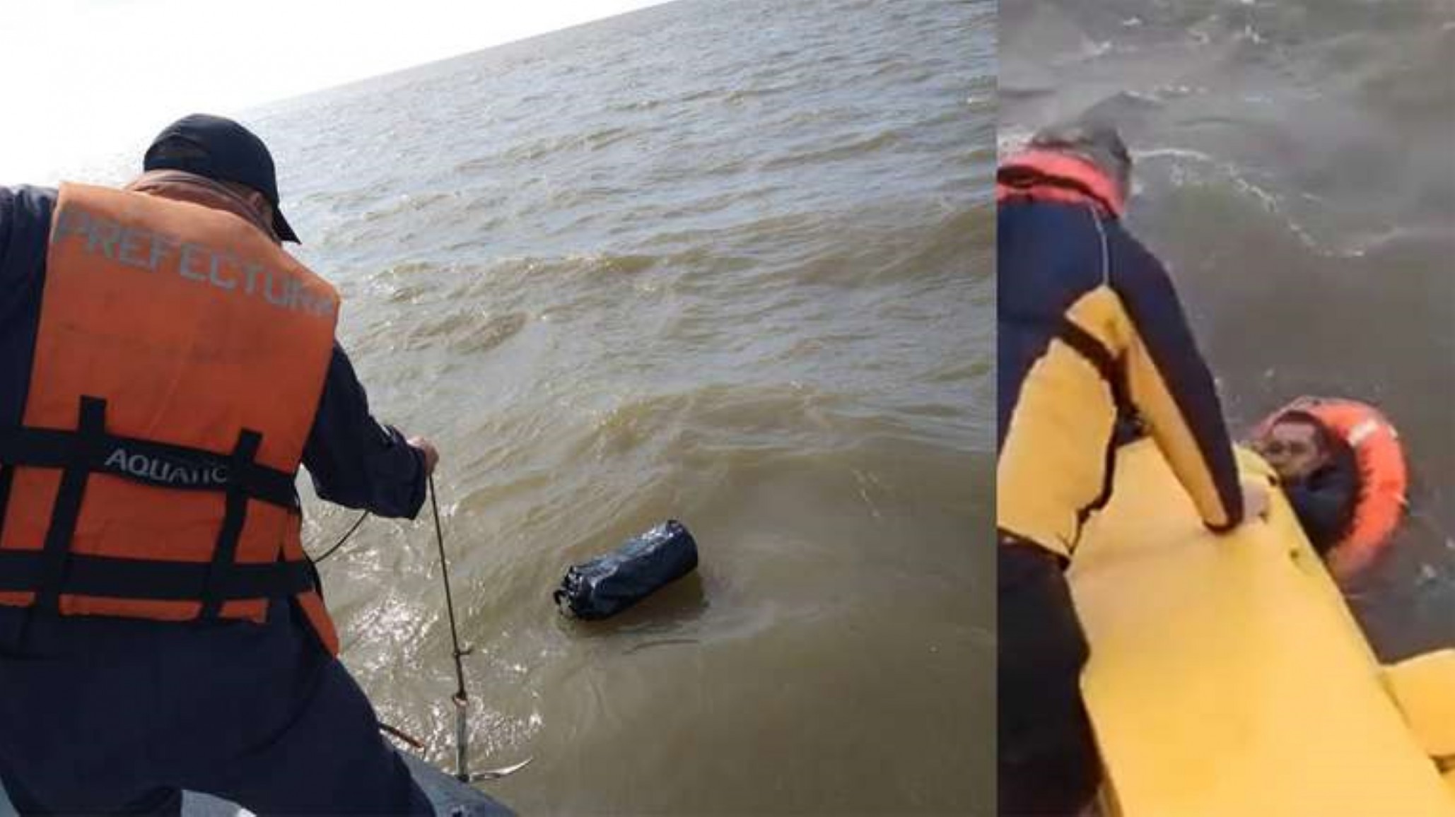 Los náufragos que aparecieron en el Río de la Plata con 37 kilos de cocaína tienen antecedentes