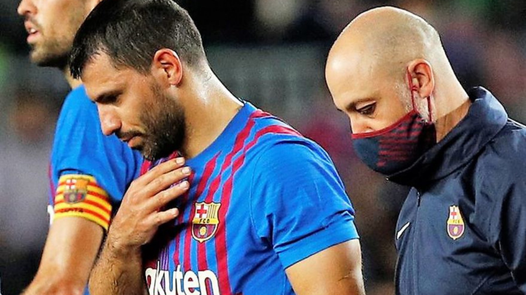 Tras el diagnóstico médico, Kun Agüero aseguró que está “con mucho ánimo para afrontar la recuperación”