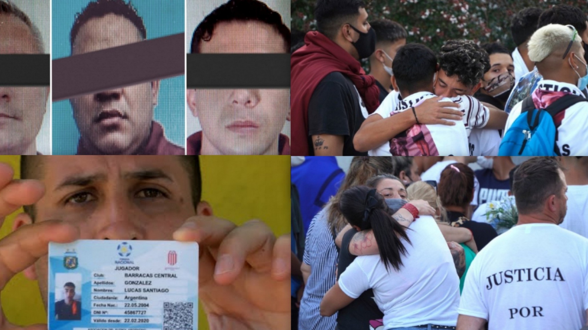 Crimen de Lucas González: se entregaron los tres policías