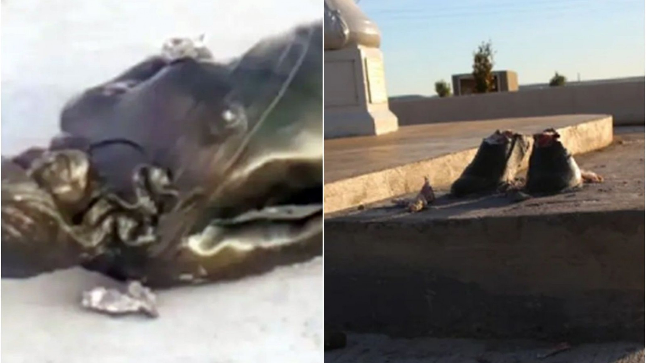 Alberto Fernández repudió el ataque a una estatua de Cristina Kirchner en Río Gallegos