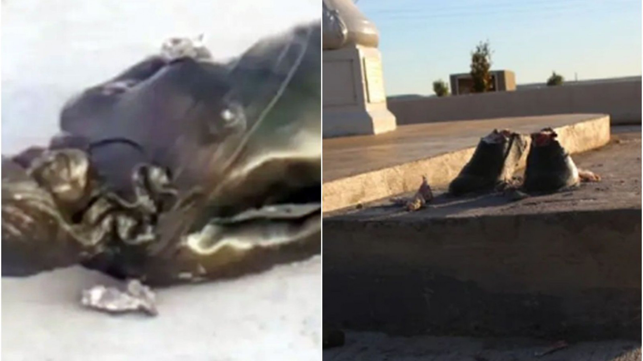 Alberto Fernández repudió el ataque a una estatua de Cristina Kirchner en Río Gallegos