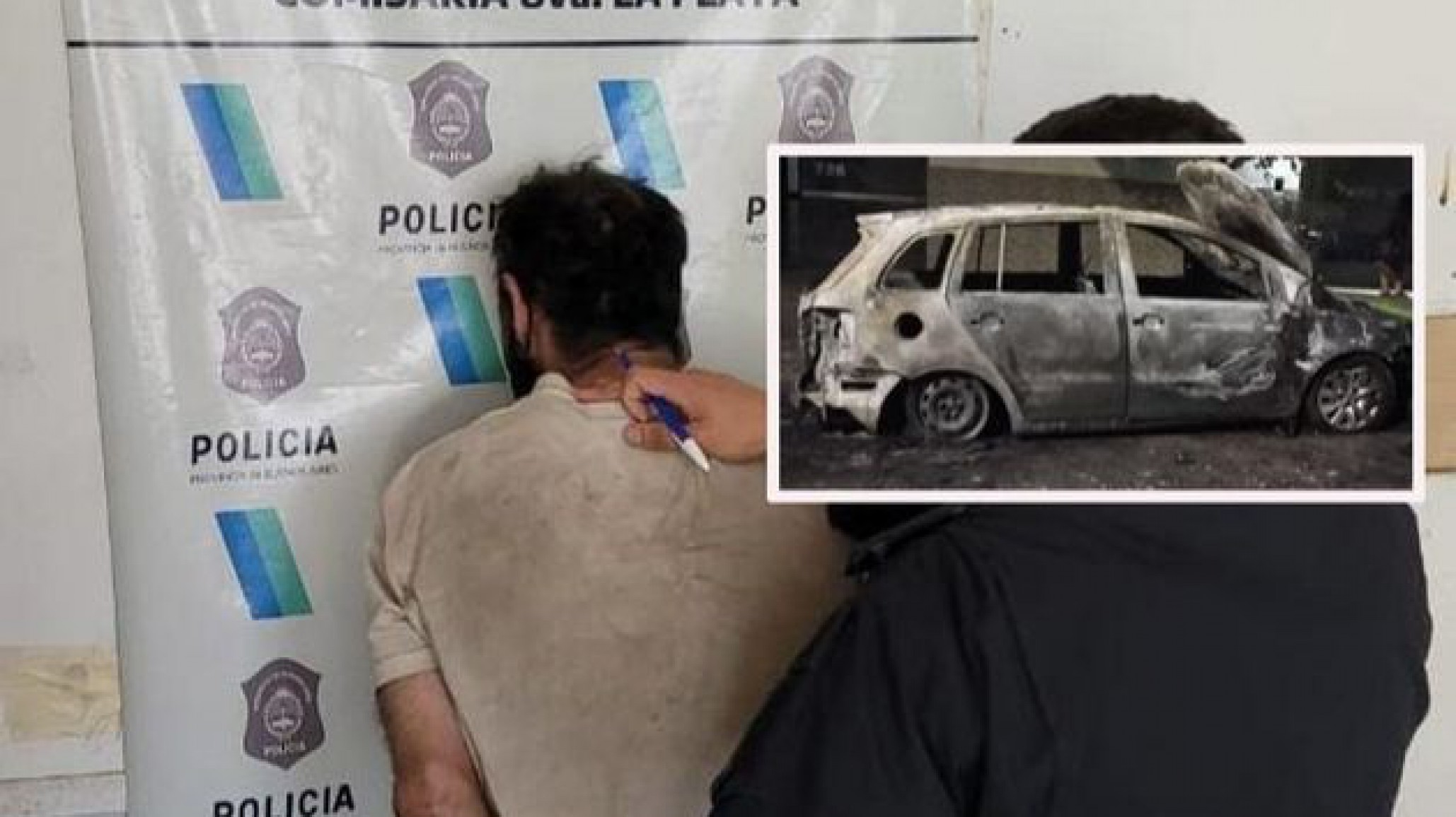 Mientras una mujer denunciaba a su ex por violencia él le prendió fuego el auto