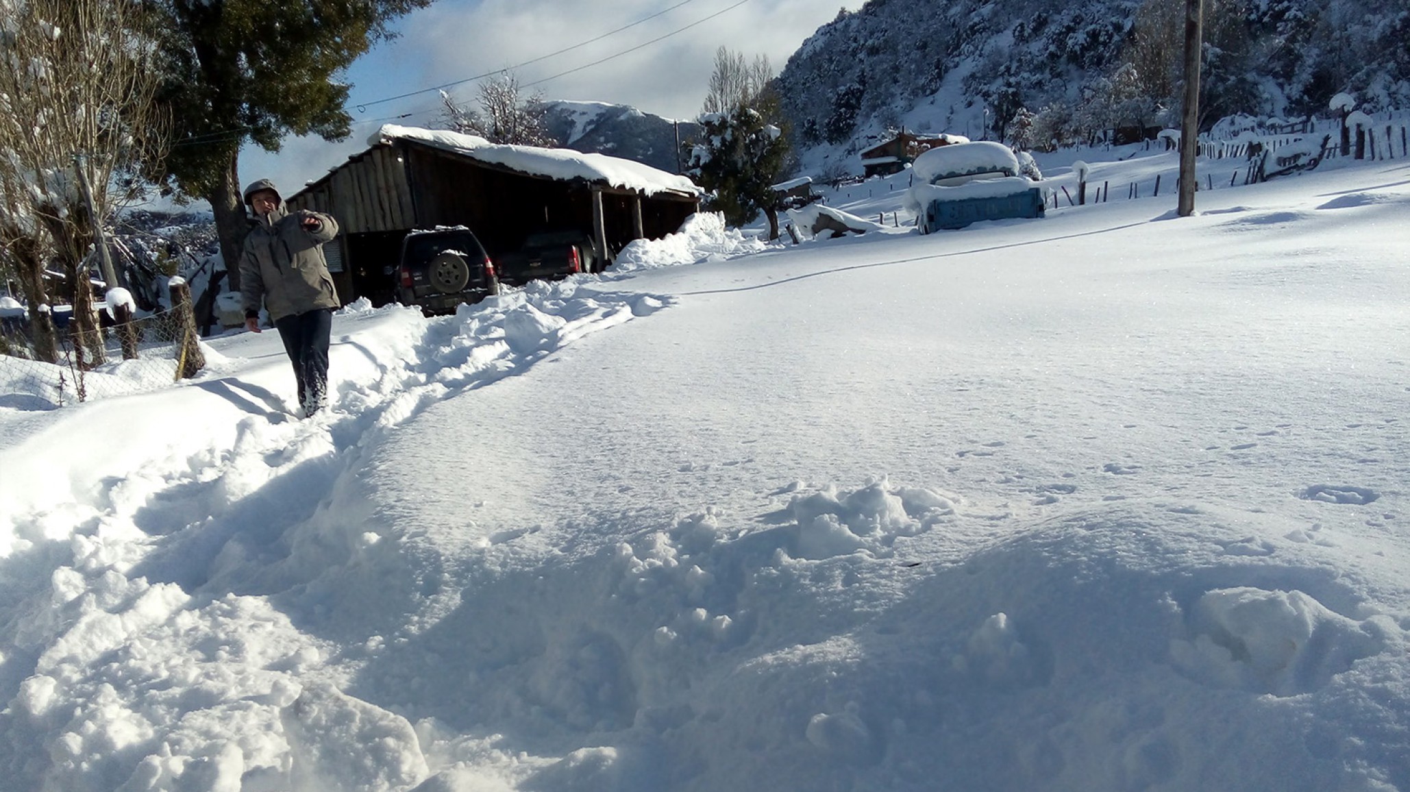 El Servicio Meteorológico advirtió por grandes nevadas en la cordillera chubutense y fuertes lluvias en gran parte del país