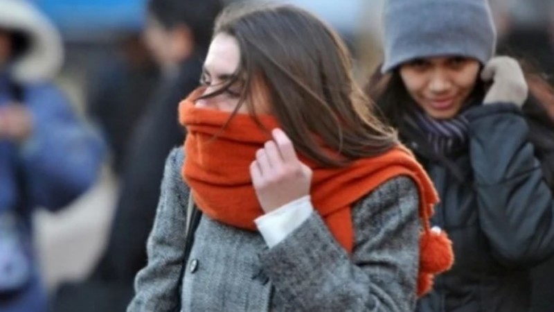 Alerta amarilla por frío extremo para Comodoro y otras zonas de Chubut este domingo