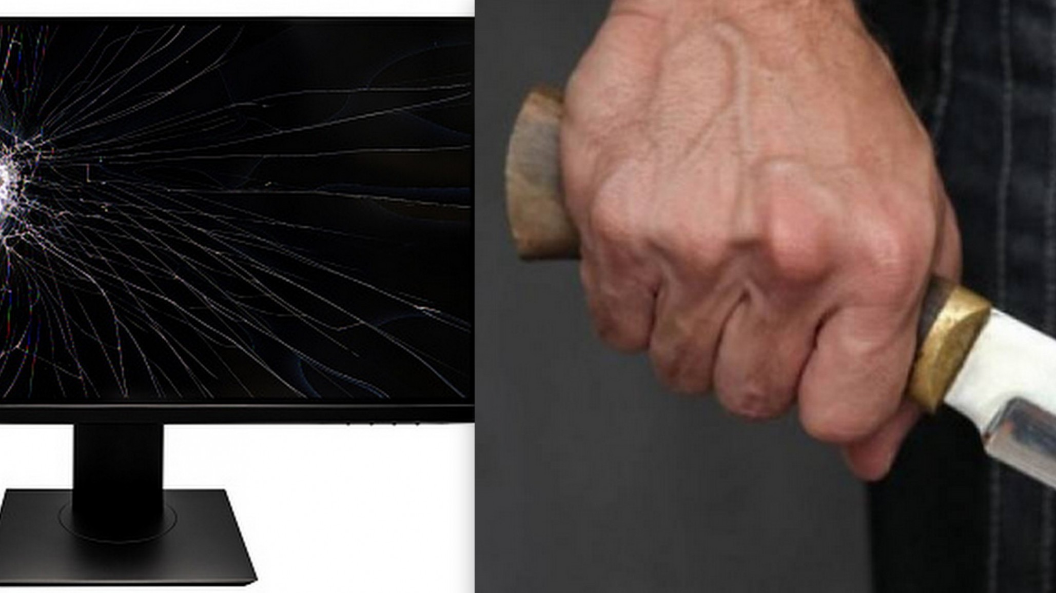 El compañero de trabajo cortó la luz, lo atacó por la espalda y rompió un monitor de PC