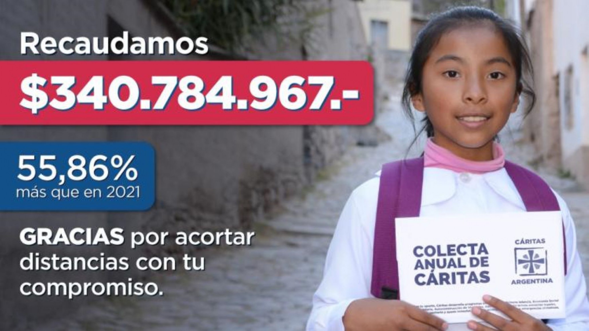 Cáritas recaudó en Comodoro más de cuatro millones de pesos