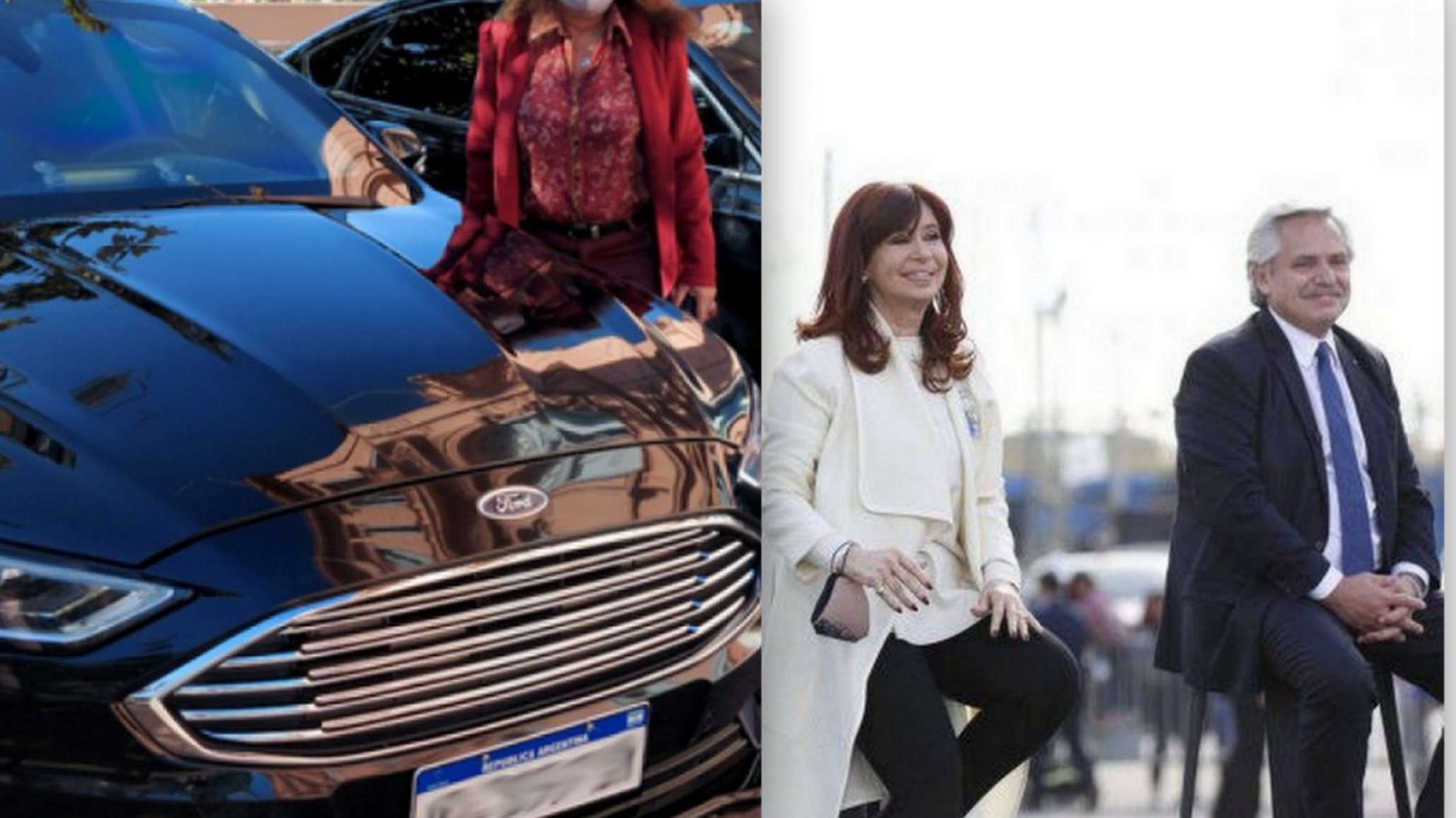 Alberto prestó auto blindado a Cristina ya que el suyo está en “service”