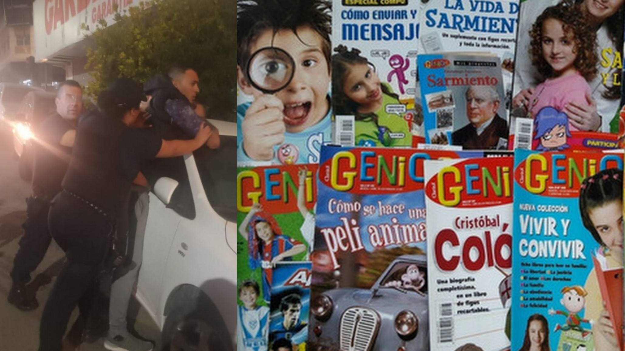 Huyó con cuatro paquetes de revistas de un escaparate y quedó detenido