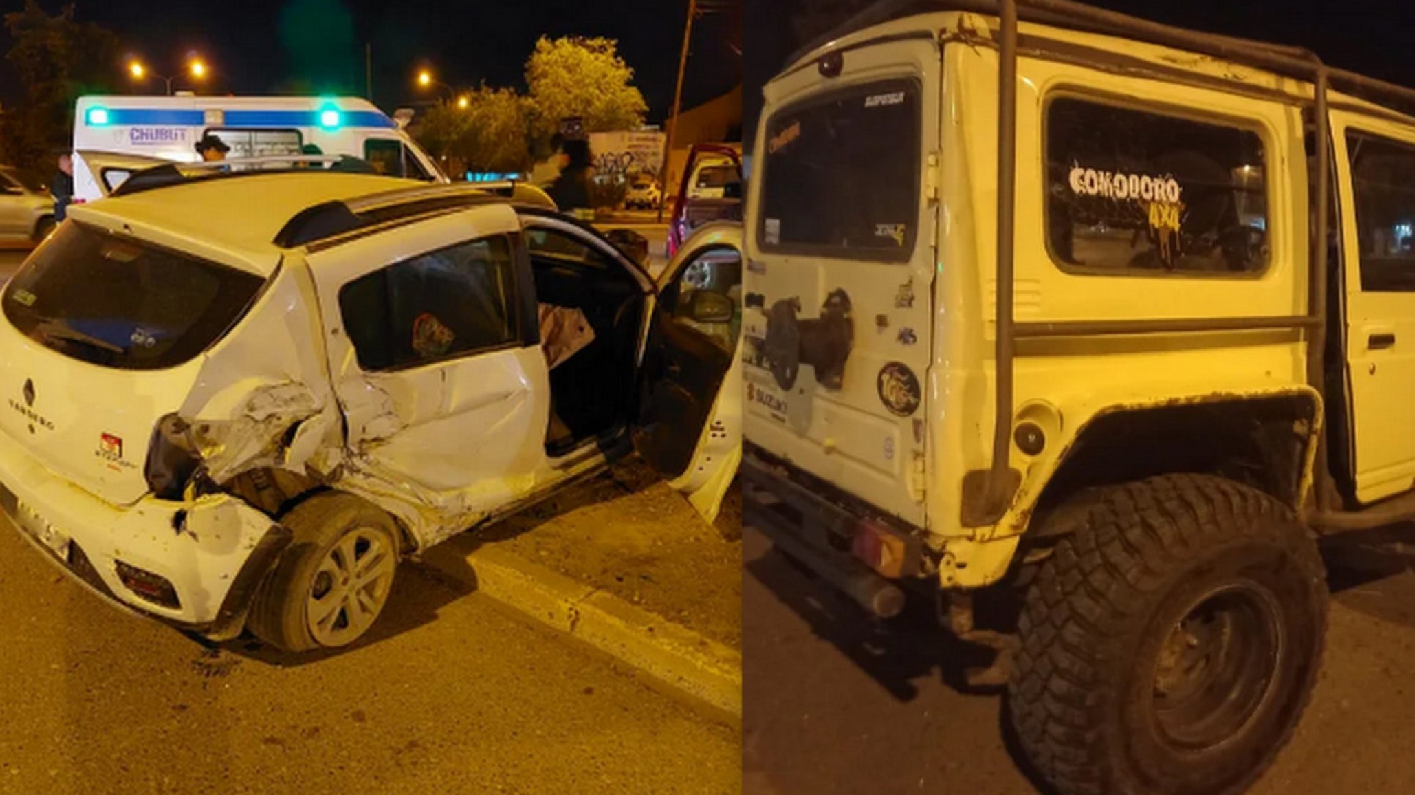 Tras un choque tres menores terminaron en el Hospital