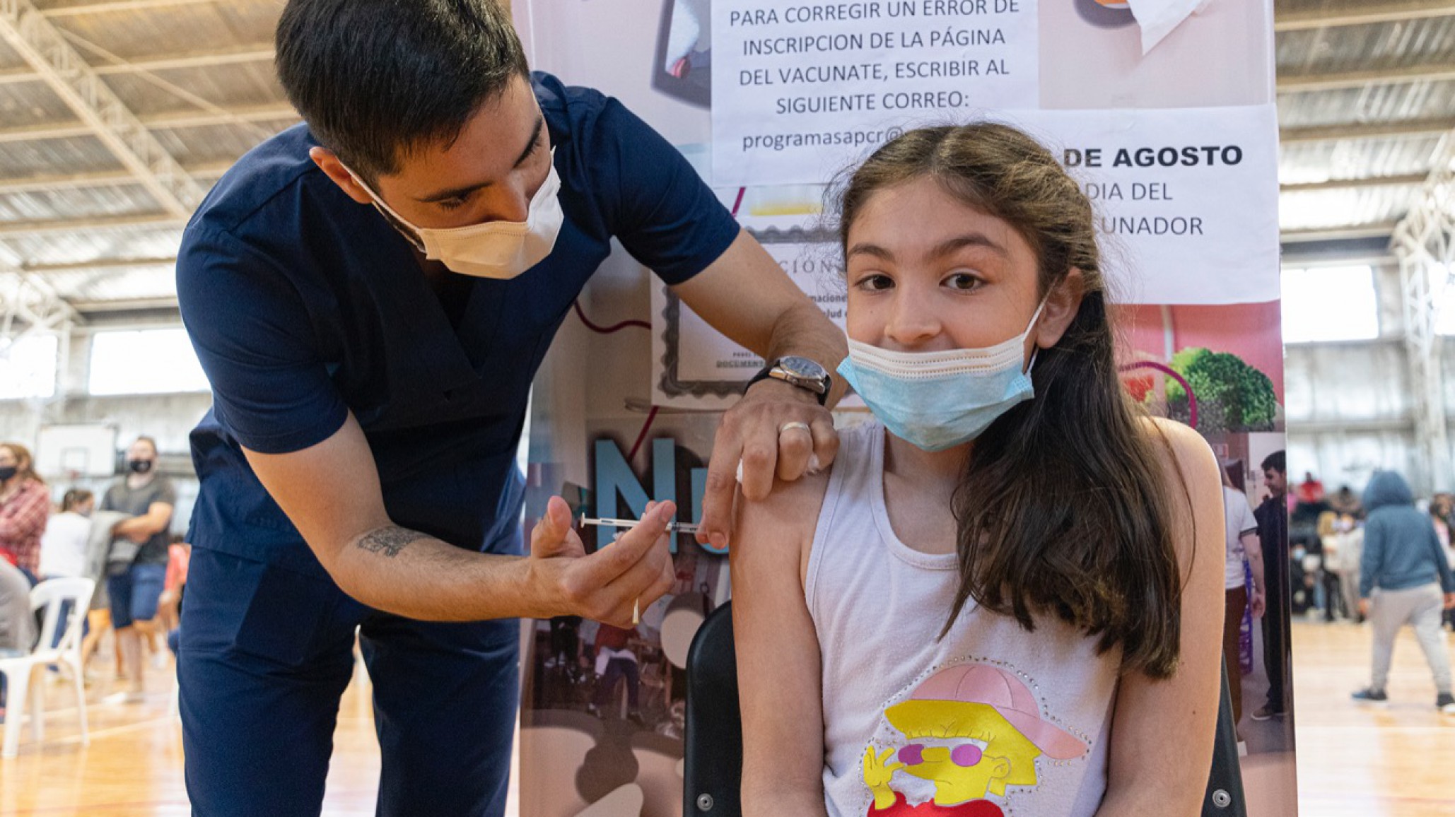 Este domingo continúa la Campaña de Vacunación pediátrica en la Feria La Saladita