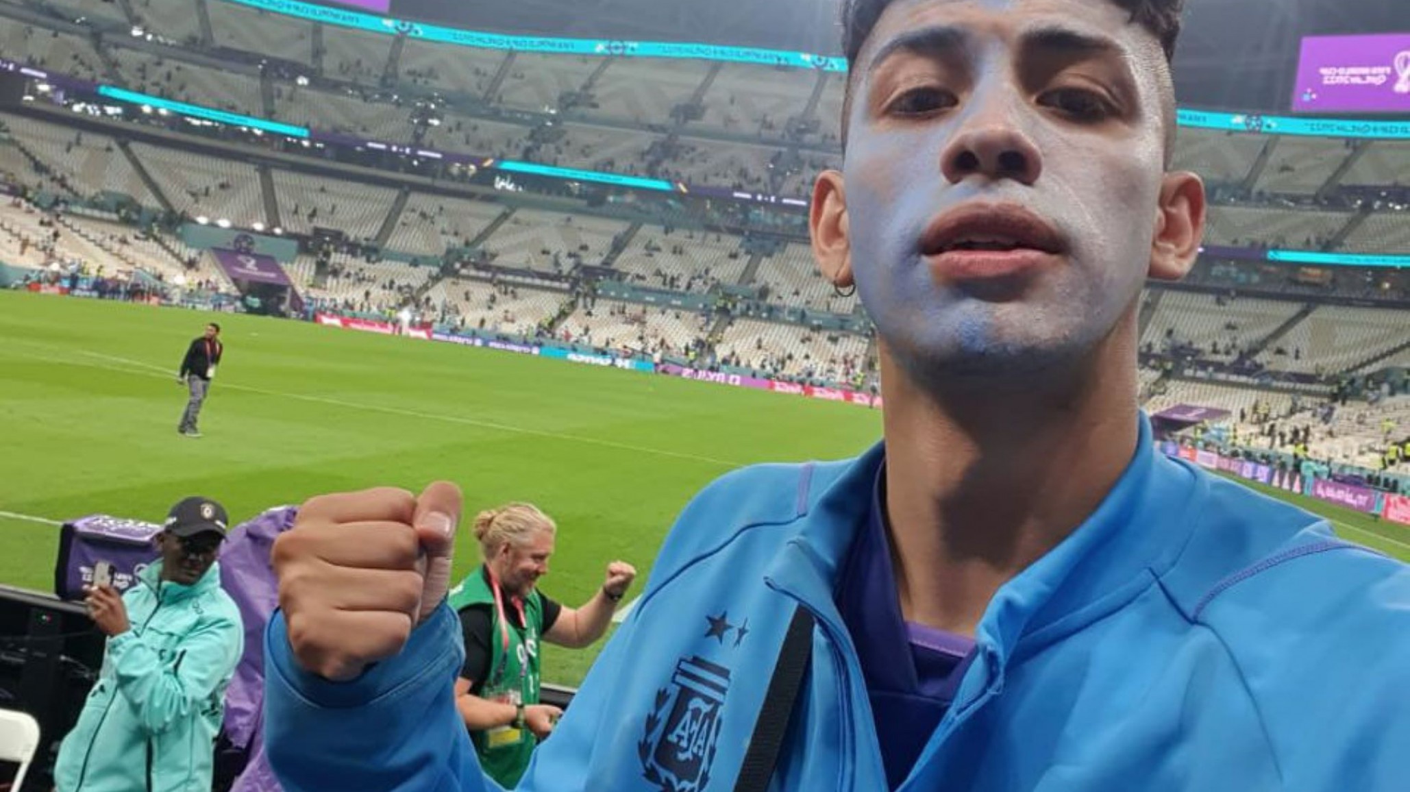 Así vivirá un joven de Comodoro la final en Qatar