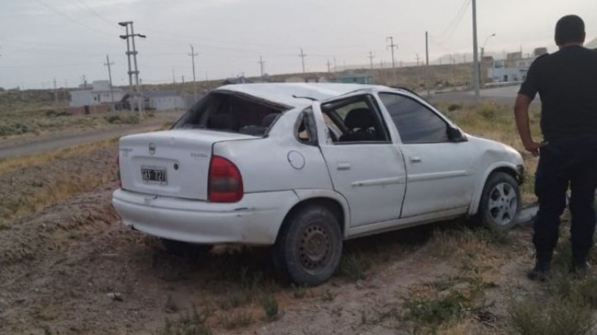 Vuelco: un hombre perdió el control del rodado y se negó a recibir asistencia médica