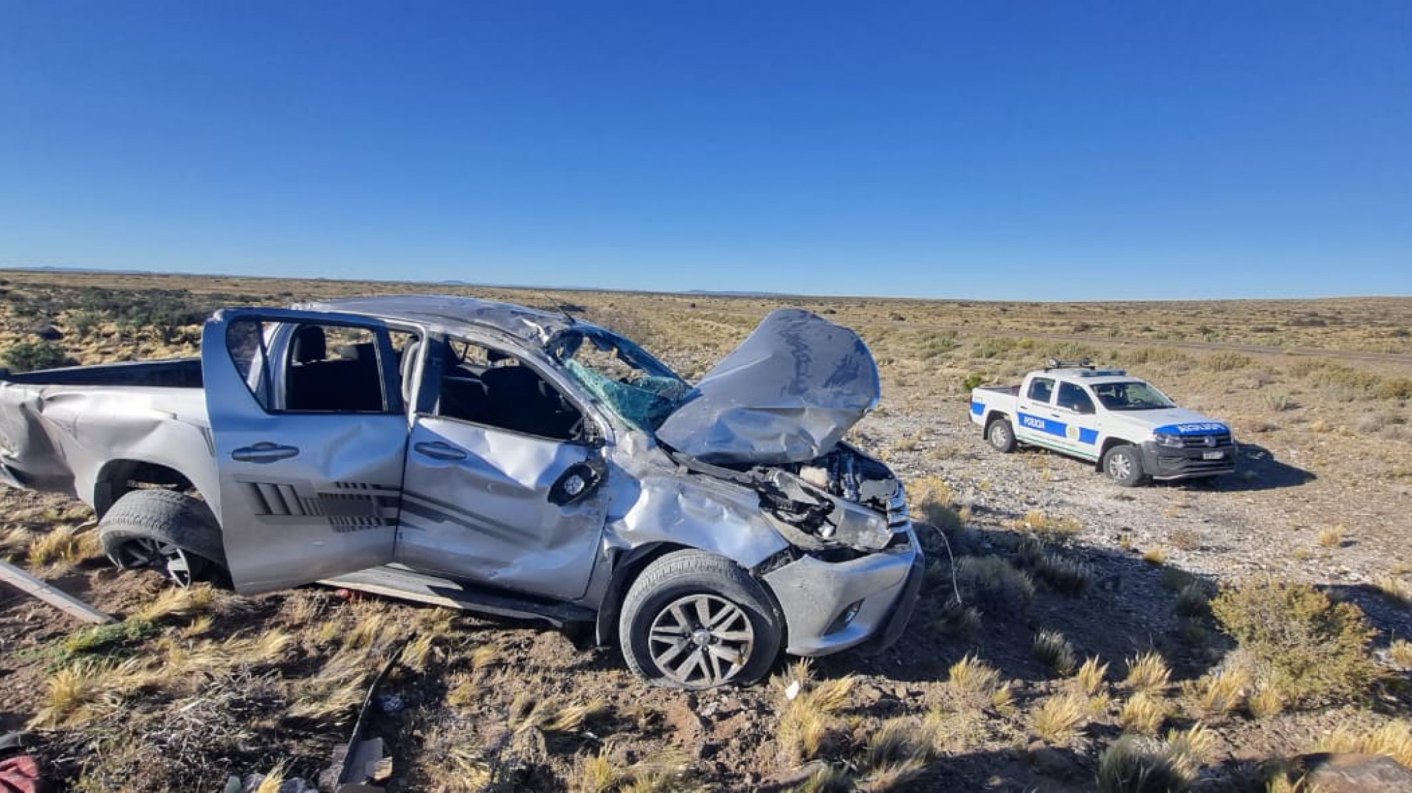 Vuelco en ruta 40: familia de Comodoro terminó hospitalizada