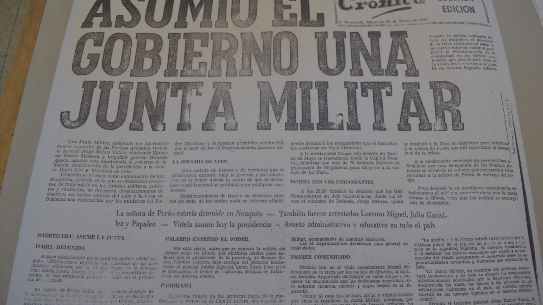 El Municipio de Comodoro conmemoró el Día de la Memoria con actividades culturales