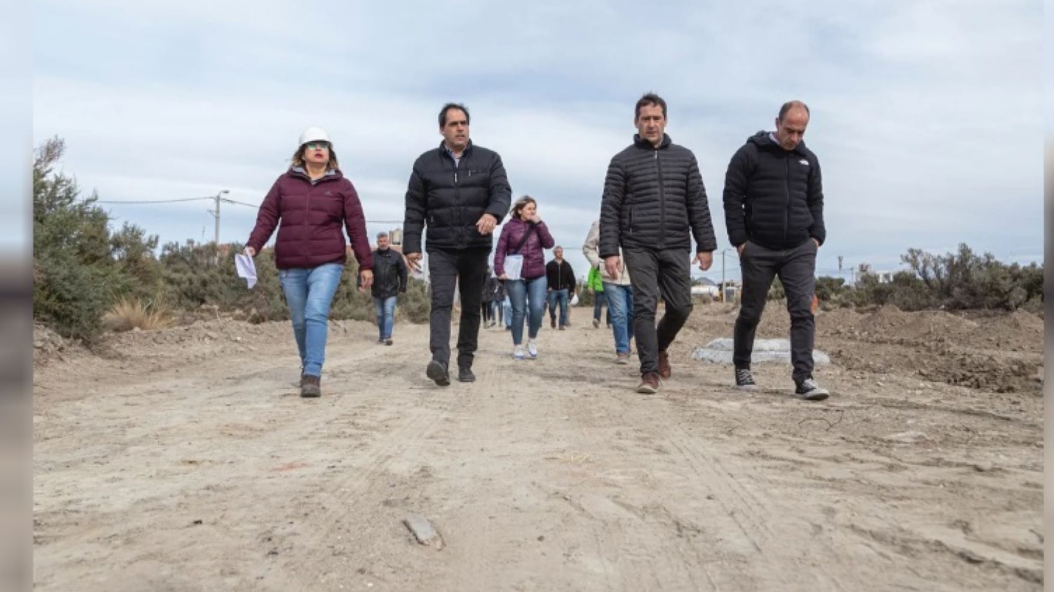 Luque recorrió obra en zona norte y se comprometió a avanzar con la entrega de lotes con servicios