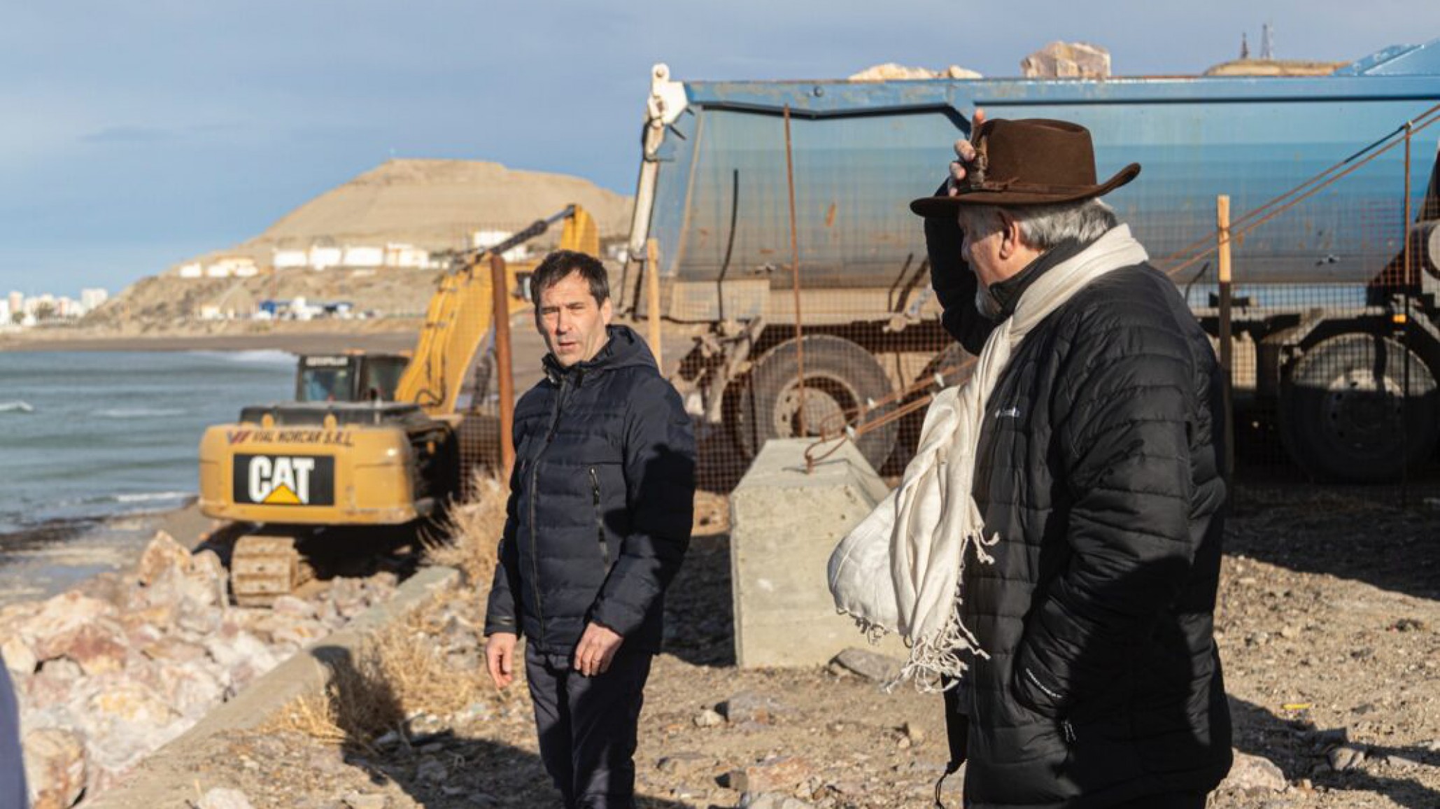 Luque y Macharashvili recorrieron obras fundamentales para Km.3