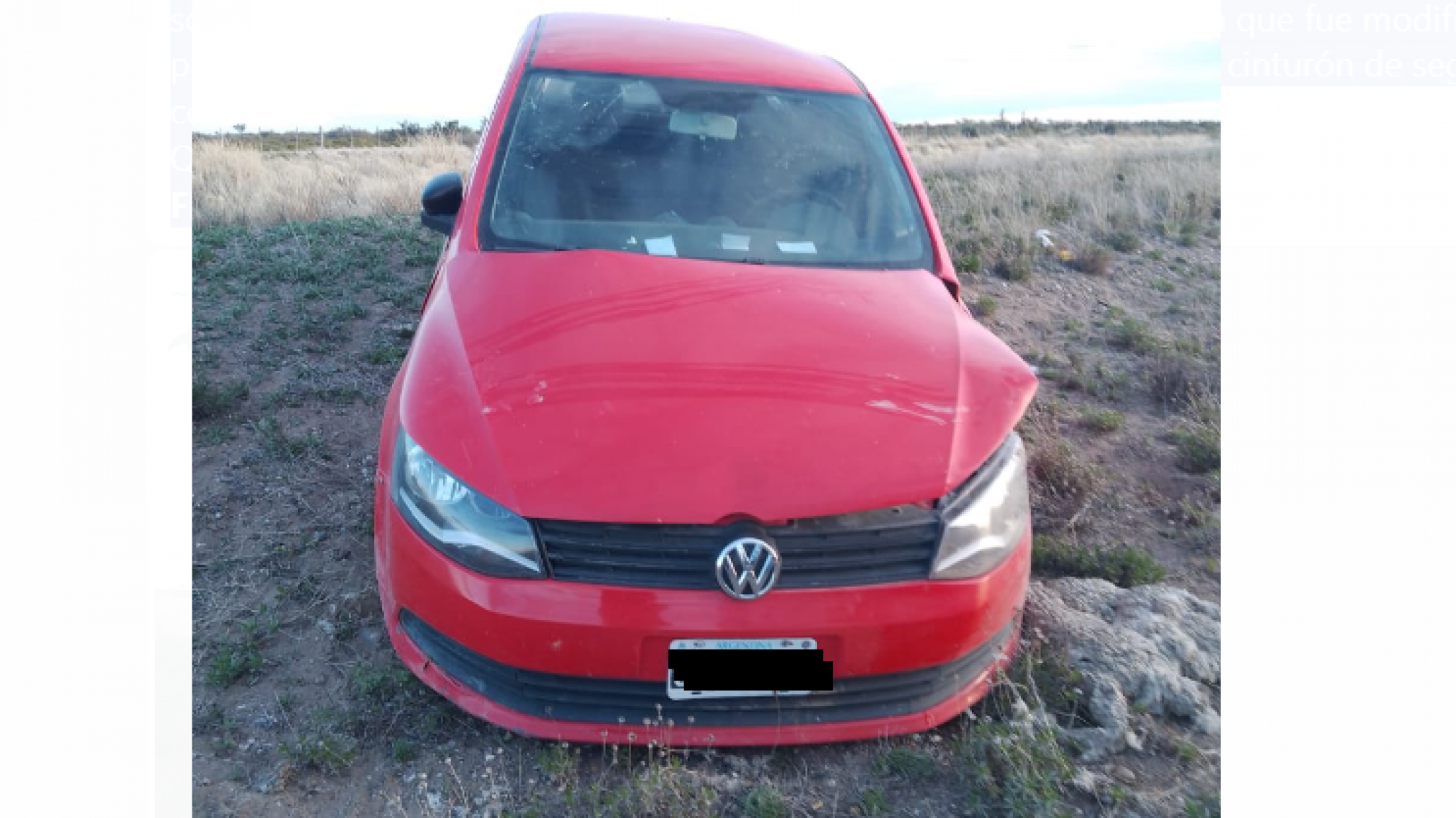 Vuelco en Ruta 3: pareja que iba de Comodoro a Madryn terminó lesionada