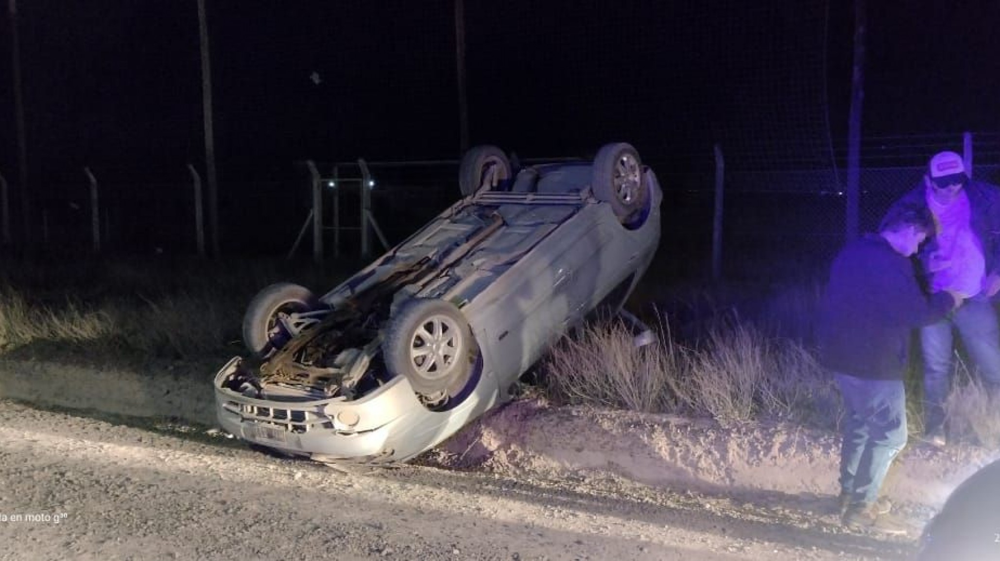 Vuelco: la supuesta conductora no tenía licencia y un acompañante tenía 1.71 de alcohol en sangre