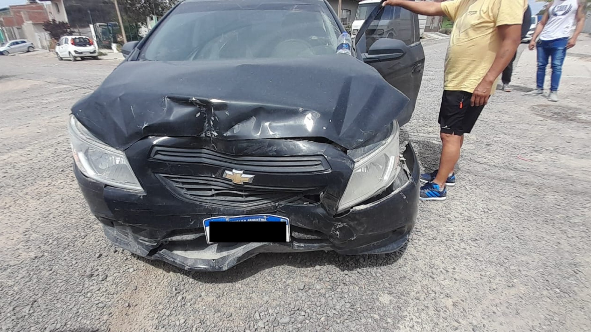 Una persona lesionada en un accidente de tránsito