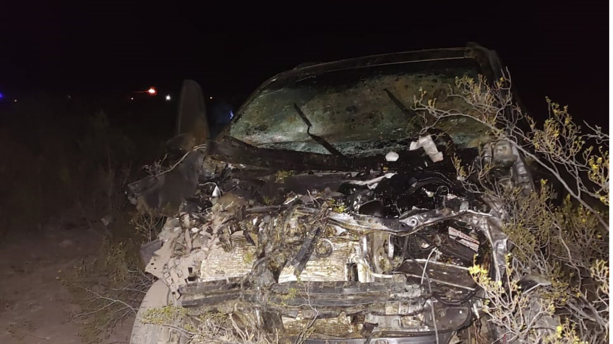 Chocaron una vaca en plena ruta y se salvaron de milagro