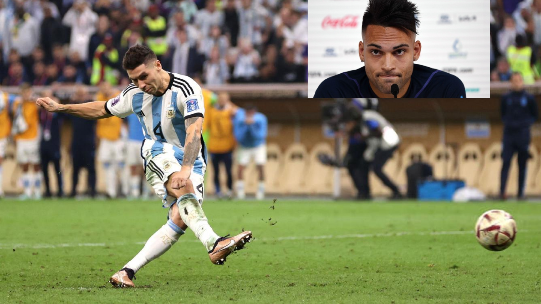 Lautaro Martínez y un detalle sobre el penal de Montiel: "Arrancó a caminar y me decía que no"