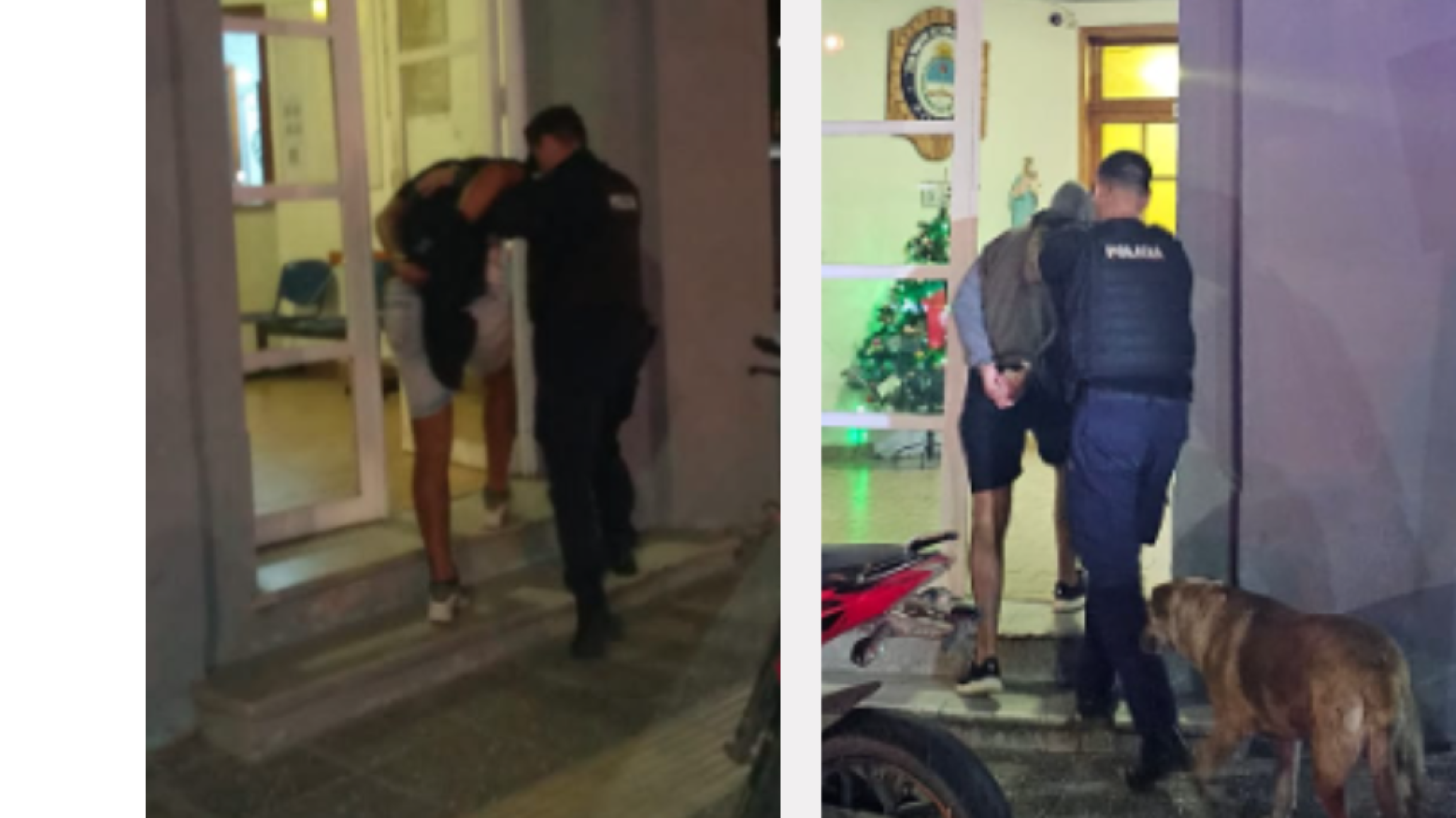 tra vez! Los atraparon robando cubiertas de un VW Gol y huyeron en un VW Gol