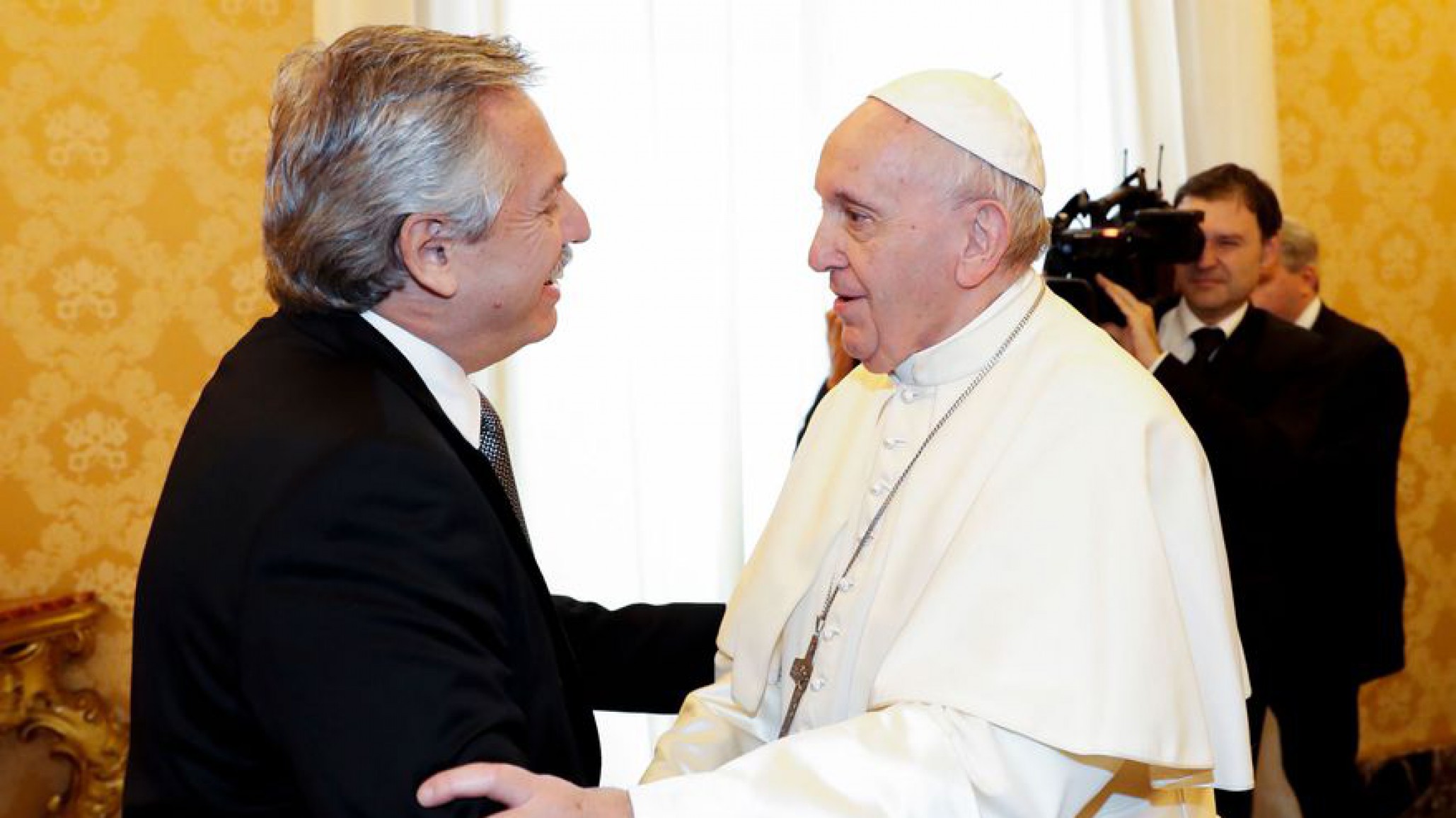 El Papa Francisco recibió a Alberto Fernández en el Vaticano