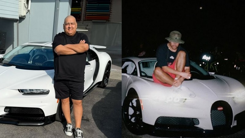 Un empresario argentino le compró un Bugatti Chiron a a Bad Bunny