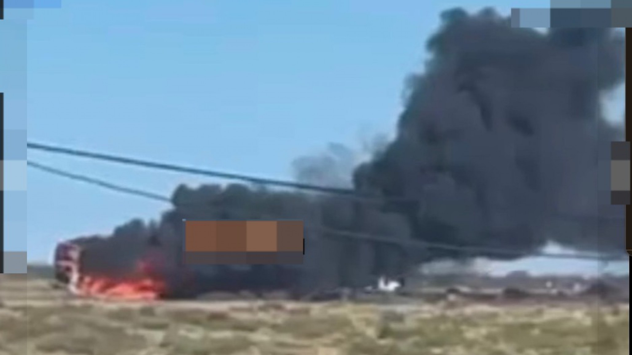 Emergencia en Ruta 1: Se incendió un colectivo de Vía TAC