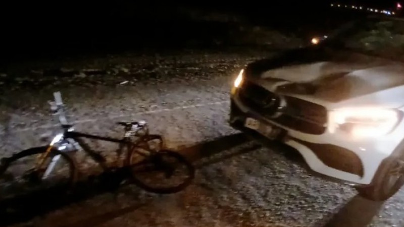 Chubut: Conductora chocó y mató a un ciclista, manejaba con 1.88 de alcohol en sangre