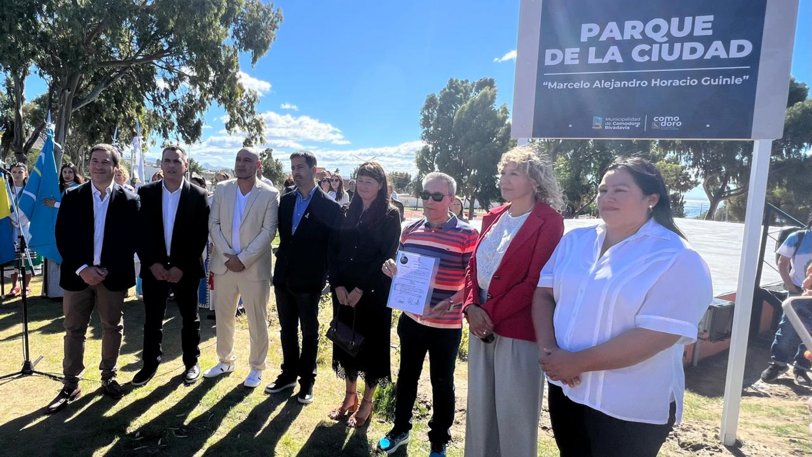 Marcelo Guinle tiene su homenaje con su nombre en el parque de la ciudad