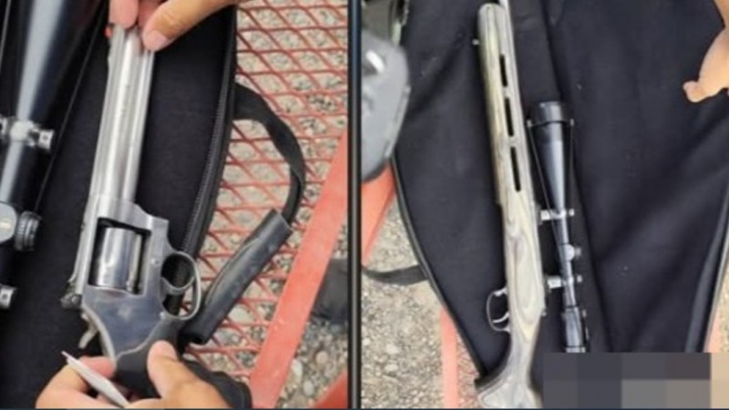 Los pararon en un control y les encontraron carne de guanaco y un arsenal: todo secuestrado