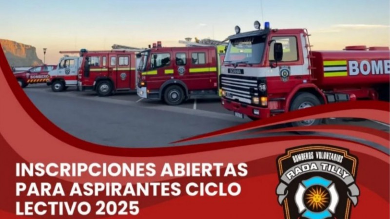 Bomberos de Rada Tilly abre inscripciones para aspirantes: requisitos y plazos