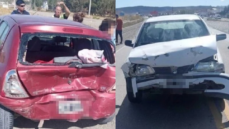 Fuerte choque en Ruta 3: dos menores fueron trasladados al Hospital Alvear